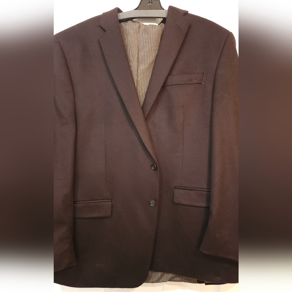 Calvin Klein 100% cashmere, brown suit jacket, 46R
